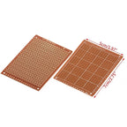 5/10PCS Universal PCB Breadboard 5*7CM Yellow Single Sided Printed Circuit Boards 1.2MM Thick DIY Prototype Copper PCB Board