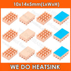 WE DO HEATSINK Small Tiny Useful Pure Copper Heat Sink Without or With Thermal Pad For Raspberry Pi Banana Pi IC Chipset Package