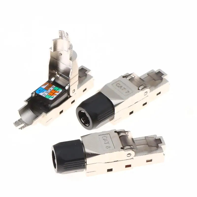 New New 1Pc RJ45 Cat8 Cat7 Cat6A Connector Shielded Toolless Modular Termination Plug 2000MHz 40G LAN Cable For 22AWG-24AWG