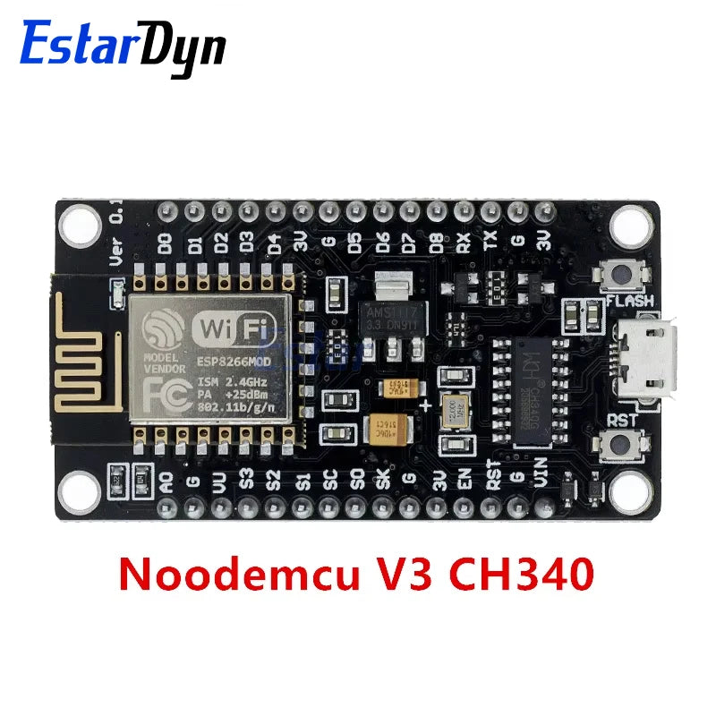Wireless Module CH340/CP2102 NodeMcu V3 V2 Lua WIFI Internet of Things Develop Board based ESP8266 ESP-12E with PCB Antenna