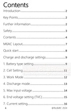 ToolkitRC M6AC Smart Lipo Battery Charger Discharger AC 120W DC300W MAX30A for 1-6S Battery FPV Model Spare Part LiHV LIFE LILON