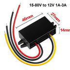 24V 36V 48V 60V to 12V 1A-5A Buck DC Power Converter 60V-12V Step-down Voltage Regulator Transformer Car Truck Boat Supply