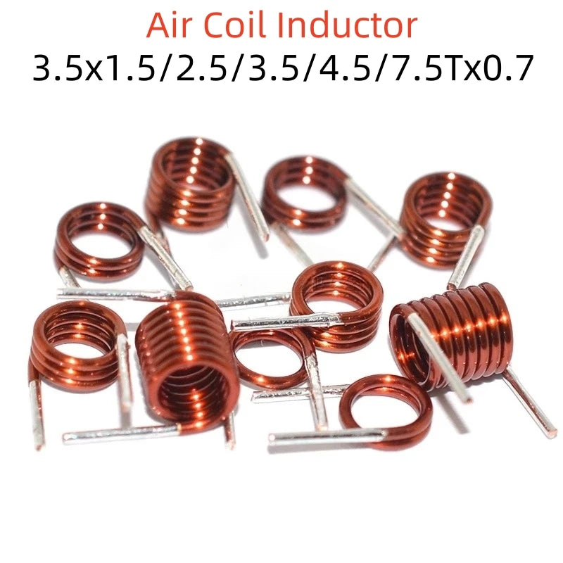 50PCS  Air Coil 3.5 * 1.5/2 5/3.5/4.5/7 Diameter FM Remote Control Coil Inductance