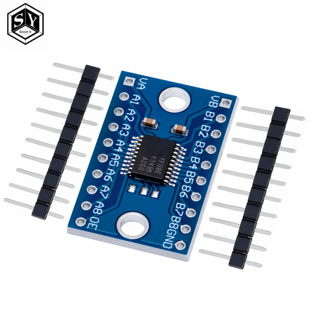 TXS0108E 8-Channel 1.4V-5.5V Bidirectional Logic Level Shifter with Auto-Direction Sensor 10Mbps High-Speed Voltage Converter