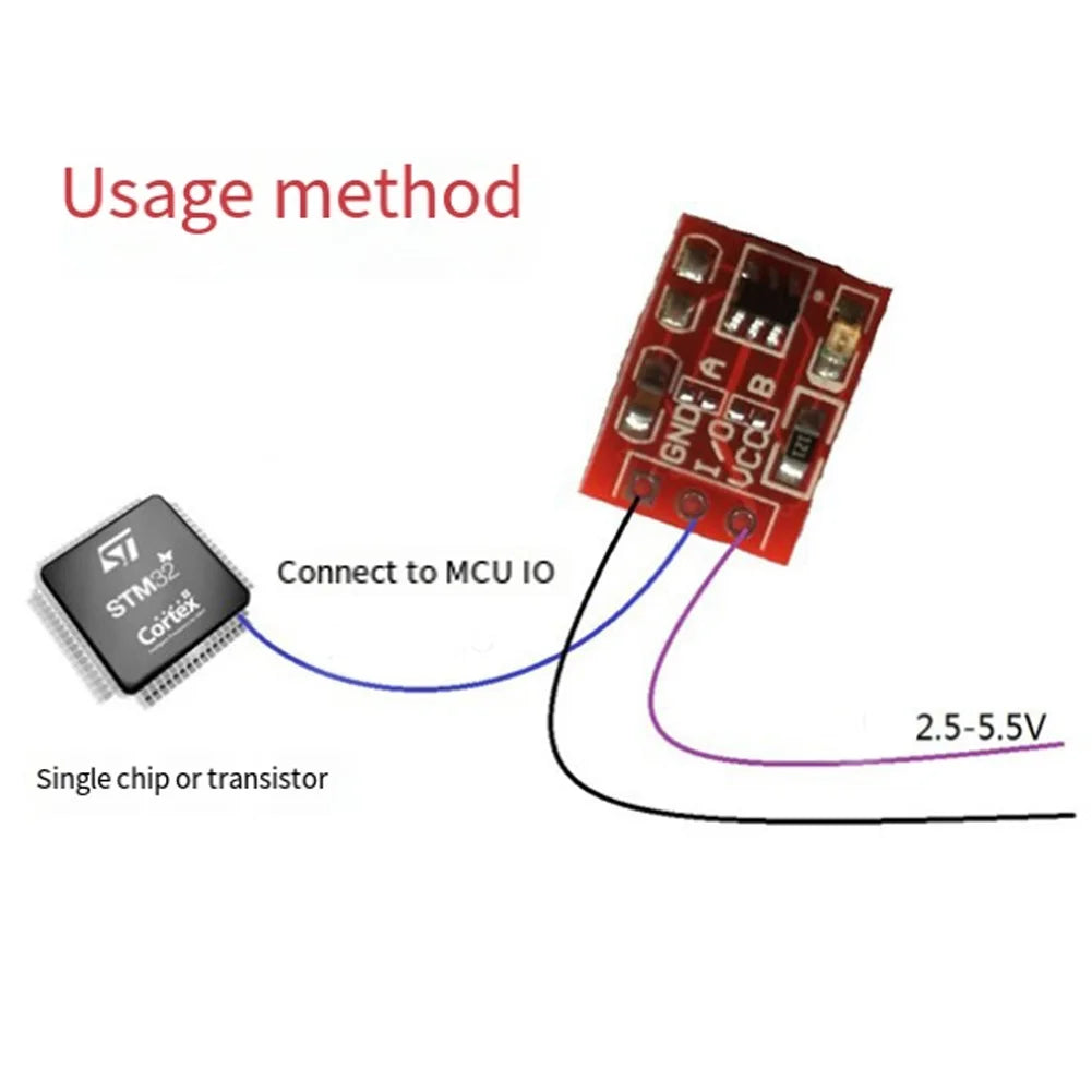 20pcs TTP223 Capacitive Touch Button with Self-Locking Capability and Standard Pinout for Breadboard and PCB Mounting