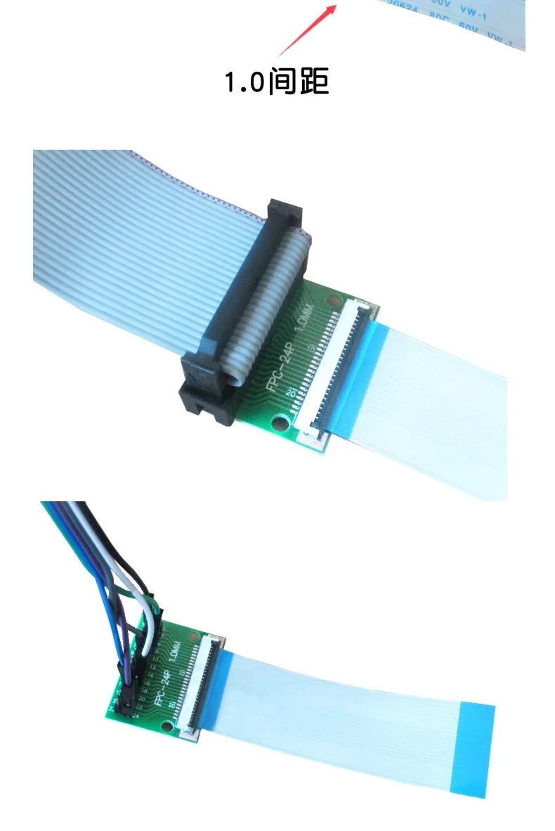 1PCS  Test Board FPC 4 8 10 12 20 30 60 Pin PCB Double Sided FFC FPC Flex Cable Adapter Pitch 0.5mm 1.0mm to 2.54mm Connector