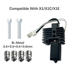 V2 Hotend Assembly For Bambu Lab P1S X1 X1C P1P With Heater Cartridge Thermistor 0.4 Nozzle Bambulab Hot end Extruder Accessorie
