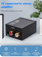 Hi-Fi Digital Fiber Coaxial to Analog Audio Converter Decoding D/A Converter for Superior Sound Quality