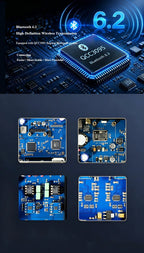 Lossless HIFI Audio Decoder 2pcs ES9038Q2M DAC DSD256 384KHz Lossless Decoding Music Player QCC3095 Bluetooth 6.2 AMANERO Module