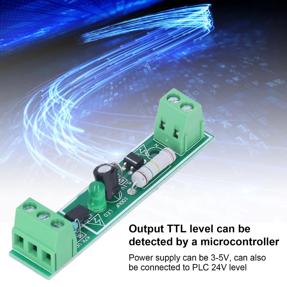 3PCS 1 Channel Opto Isolator Module AC 220V PLC Optocoupler Isolation Module 73*15mm 3‑5V Electronic Components