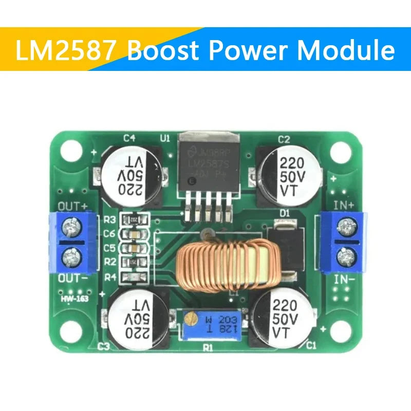 LM2587 DC-DC 3.5V-30V To 4V-30V Step Up Power Supply Module Adjustable 5A Boost Converter Voltage Regulator Board 5V