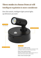 Motion Sensor LED Night Light Rechargeable Cordless Wall Lamp with Remote Control Touch Dimmable Magnetic Spotlight for Hallway