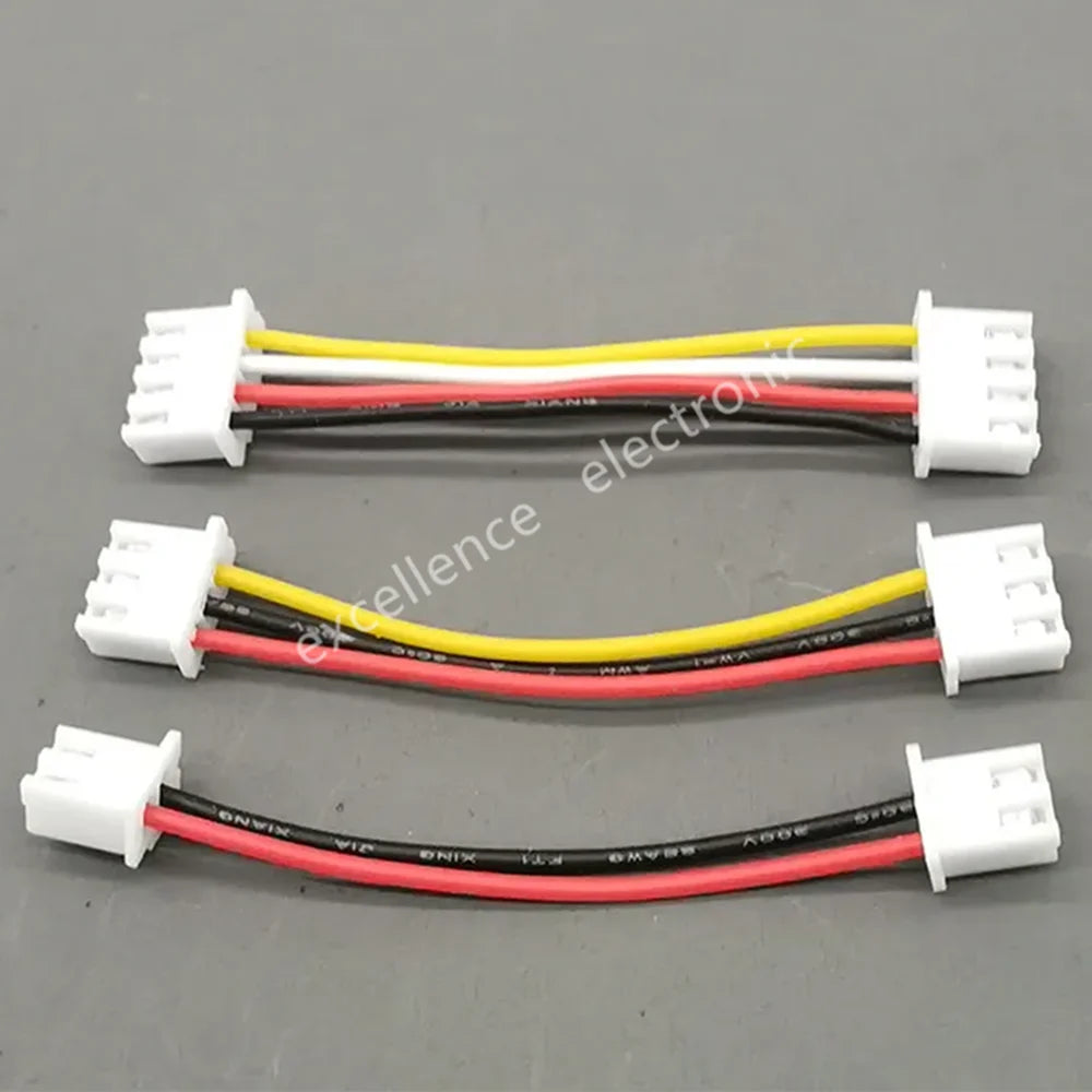 XH 2.54mm Connector Kit With Double Pre-crimped Soft Silicone Cable Wire 22AWG 2/3/4/5/6/7/8/9/10 Pin Housing JST Adapter Cable
