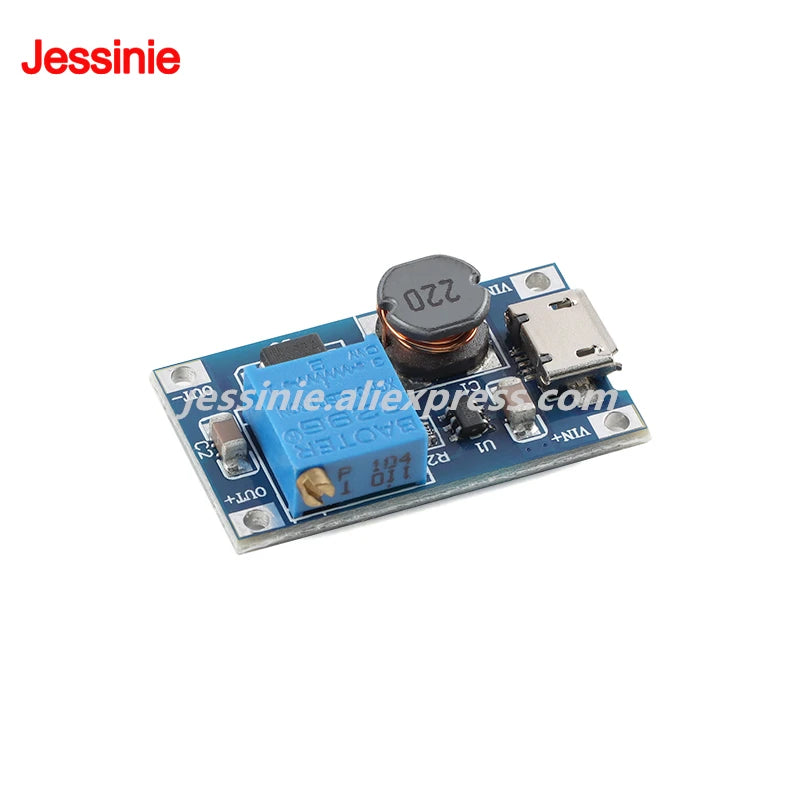 10pcs/1pc MT3608 SX1308 2A DC Step Up Converter Board DC-DC Adjustable Boost Module 2V-24V to 5V 9V 12V 28V