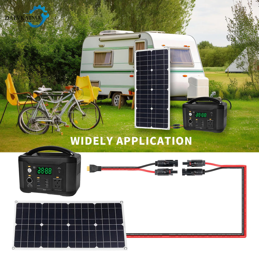 Solar Charge Cable XT60-F Adapter to Solar Female Connector Extension Cable 12AWG 6M Wire for Solar Panels Car RVS Trucks Ships
