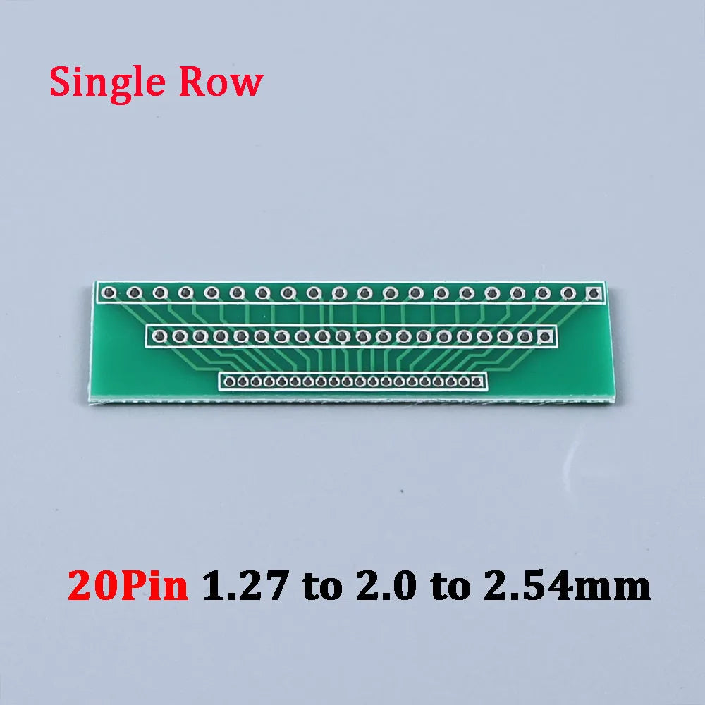 1/5/10PCS 1.27mm 2.0mm 2.54mm Pitch Transfer Plate Converter Single Double Row Pin PCB PCI Adapter Board