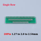 1/5/10PCS 1.27mm 2.0mm 2.54mm Pitch Transfer Plate Converter Single Double Row Pin PCB PCI Adapter Board