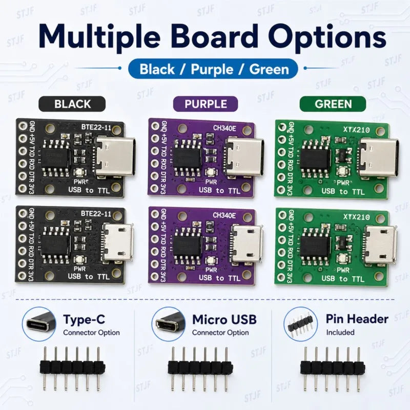 CH340N /CH9340C USB 2.0 To TTL Module Alternative CP2104 CP2102 PL-2303HX HT42B534 FT232RL CH340E Supprt linux/mac/windows OTG