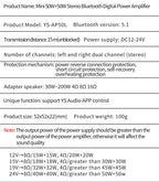 Power Amplifier Board Stereo Digital Amplifier 50WX2 - Mini Speaker Power Board Module Bluetooth 5.0 Hi-Fi Amp 50W+50W