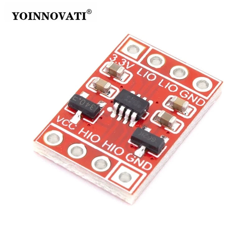 Bi-Directional Logic Level Shifter Module 5V 3.3V 2 Channel, for I2C UART TTL Serial, Reverse Polarity Protection