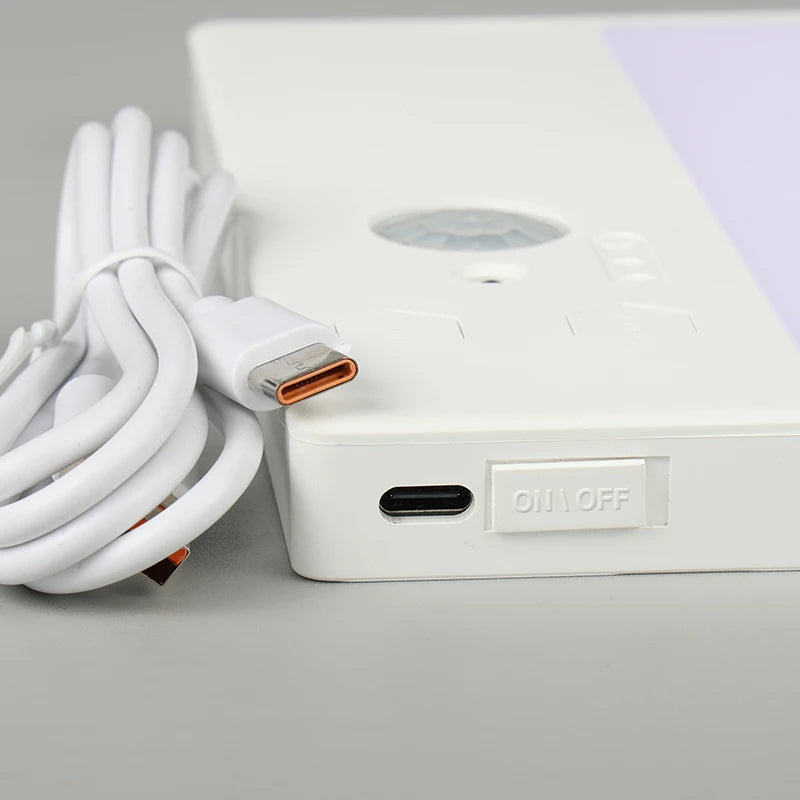 4000mAh Motion Sensor LED Ceiling Light USB Rechargeable LED Light with Remote Control, Smart Sensor Light 3-Color Lamp