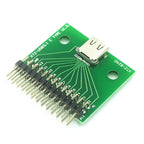 USB 3.1 Cable Test Board 24PIN Type-C Type C Female Plug Jack To DIP Adapter Connector Welded PCB Converter Pin Board