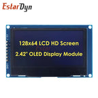 EstarDyn 2.42 Inch LCD 128x64 SSD1309 4 Pin IIC / 7 Pin SPI Serial Interface OLED LCD Display Module