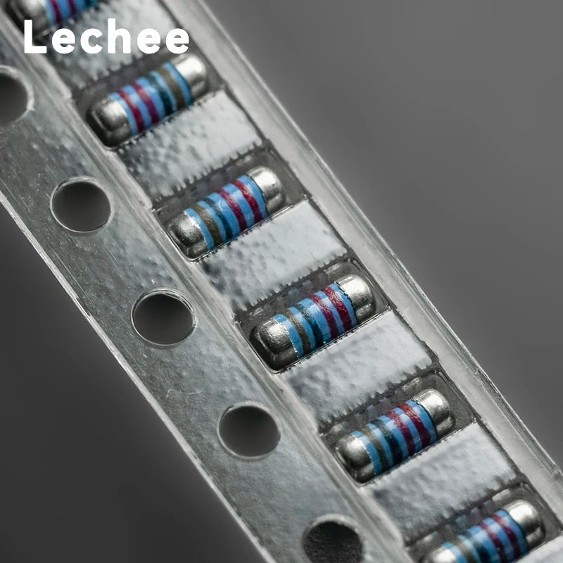 50pcs/lot 0204 SMD Metal Film Precision MELF Cylindrical Resistor 1% 1206 0R 1R 10R 100R 1K 4.7K 10K 20K 47K 100K 1M 0.5R-10M
