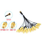 5PCS RP-SMA to U.FL IPX MHF4 Pigtail Cable Antenna for NGFF M.2 9260 9560 8265 NGW with antennas for Wifi wireless card/router