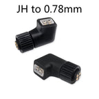 OKCSC 1 Pair Earphone Interface Conversion Pin Connector HIFI Headphone Plug MMCX JH HD580 3.5mm to 0.78mm Gold-plated Plug