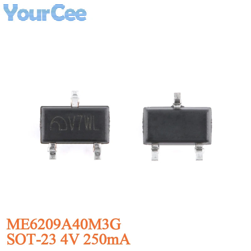 50Pcs ME6209A ME6209A30PG ME6209A40PG ME6209A45PG ME6209A50PG SOT-89-3 3V 4V 4.5V 5V 250mA Low Power LDO Chip Linear Regulator