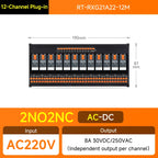 ENMG Relay Module 220VAC 2/4/8/16 Channel SPDT DPDT PLC Signal Amplifier Board Industrial Control Switch