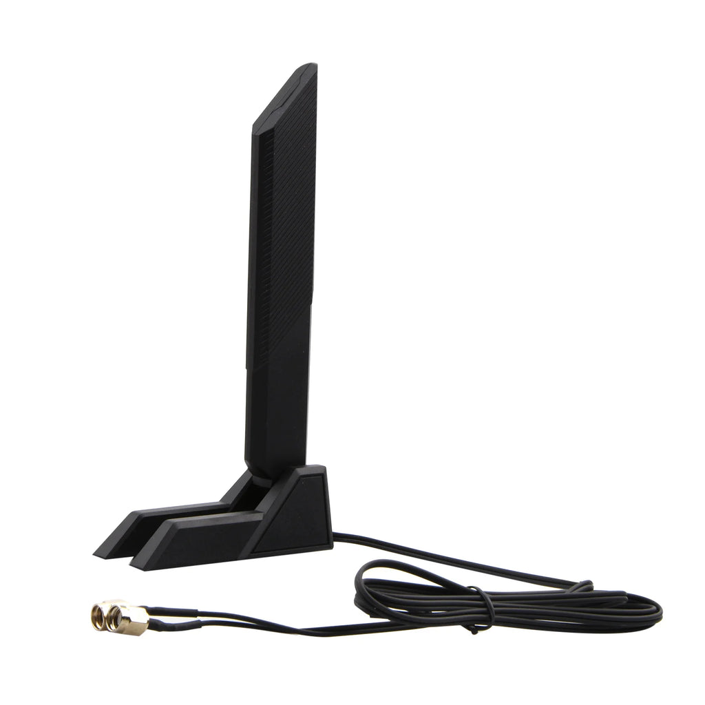 Tri-Band WiFi 6E Antenna 12dBi RP-SMA Magnetic Base for ASUS ROG GIGABYTE Gaming Motherboard 2.4/5.8/6GHz