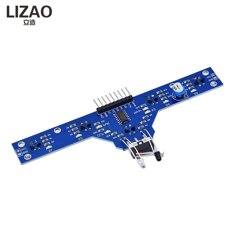 5-Way Tracing Sensor Module, TCRT5000 Based Tracking Board for Smart Car Line Following Projec