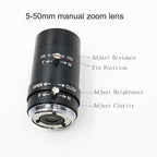 OV9281 Global Shutter ,120fps USB Camera 720p Monochrome,High Speed Mini Box Webcam,With 5-50mm 2.8-12mm Varifocal Lens,1280x720