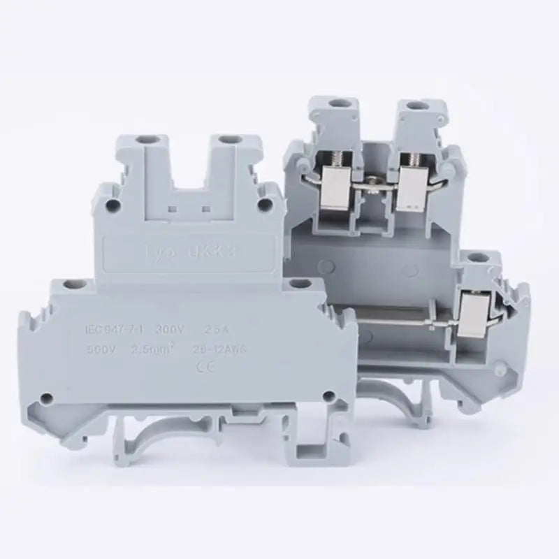 10Pcs UKK/UKKB 5 Double-Level Terminal Block 2 Layer 4 Mm² Plug Wire Electrical Screw Connector DIN Rail Termin UKK5 UKKB5