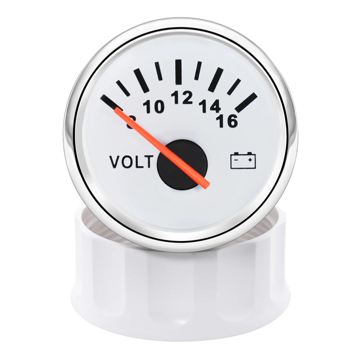 52mm Volt Gauge Marine Auto Voltmeter Universal 8-16V Waterproof Gauge Car Boat Instrument Red Backlight 12V Car Voltage Gauge