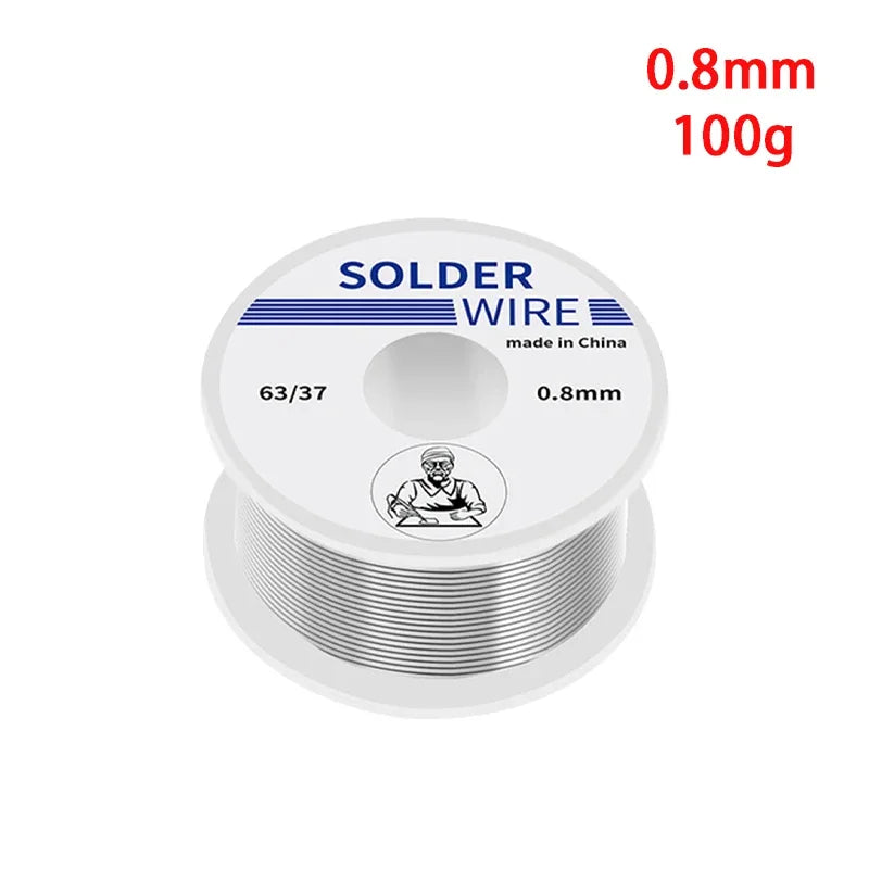 1 Piece Solder Wire High Purity Solder Wire Diameter 63/37 0.8/1mm Mixed Tin Rosin Core Solder Wire for Electrical Welding
