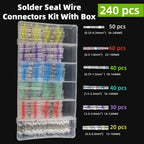 Heat Shrinkable Tube Waterproof Solder Ring Wire Connectors 10/30/50PCS Awg22-18 Butt Bushing Electrical Splice Terminal