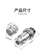 Aviation Plug Socket GX16 2 3 4 5 6 Pin Male Female Docking Aviator Circular Connector Industrial Grade Accessories Parts