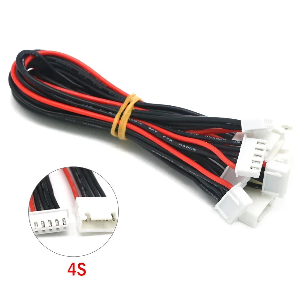 10pcs JST-XH 1S 2S 3S 4S 5S 6S 7S 8S 30cm 22AWG Lipo Balance Wire Extension Charged Cable Lead Cord for RC Lipo Battery charger