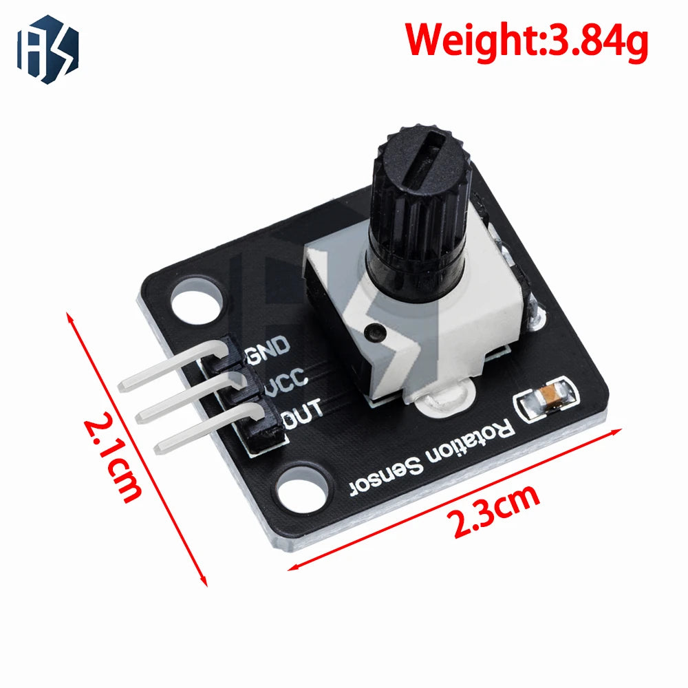 KY‑040 / RV09 / EC11 360° Rotary Encoder Module, Rotary Potentiometer with Knob for Arduino