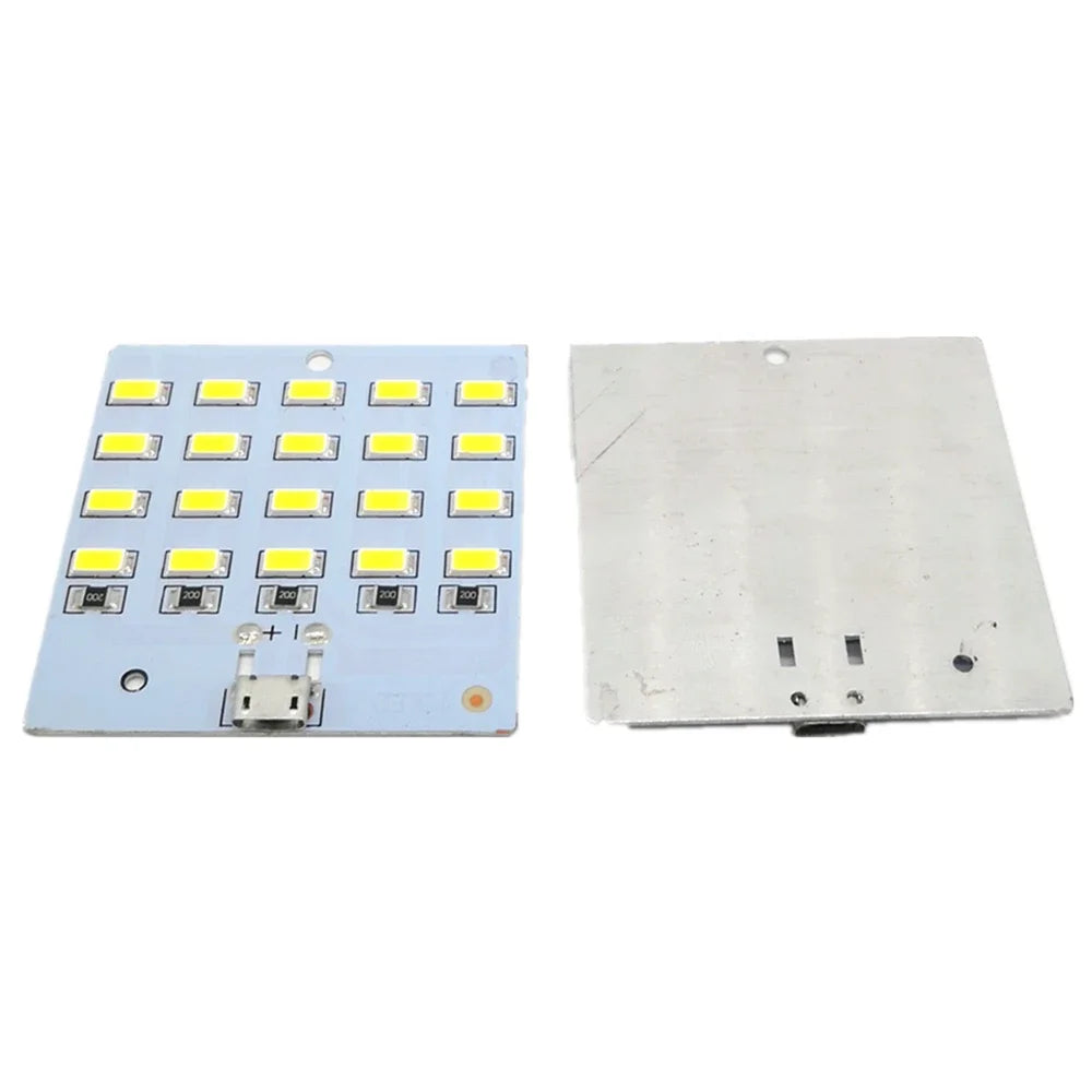 USB Light 5730 Smd 5V 430mA~470mA White  Mirco Usb 5730 20 LED Lighting Panel USB Mobile Light Emergency Night Light