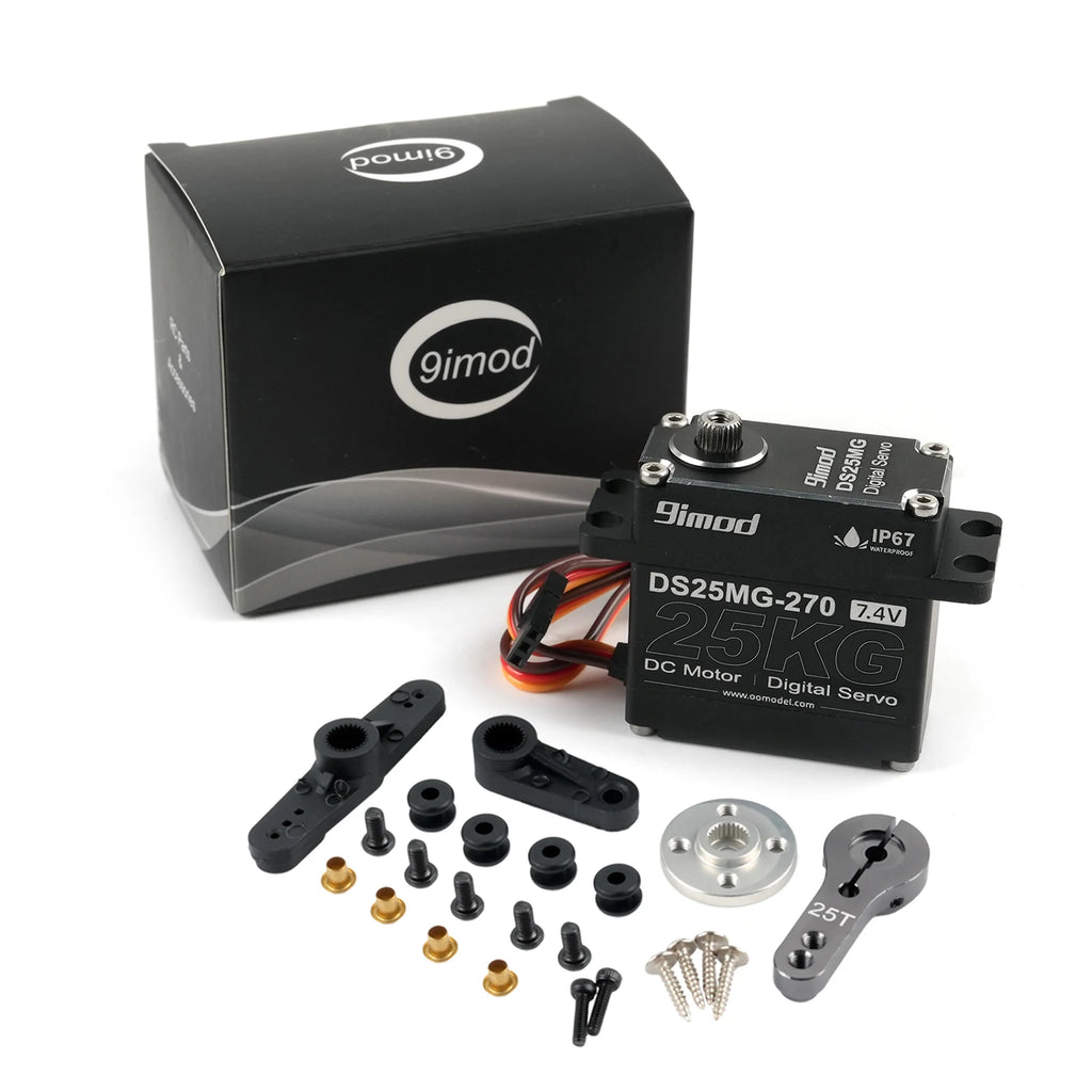 9imod 25kg/35kg Digital DS35MG Servo IP67 Metal Gear DS25MG 180°/270° Motor Servos for trx4 Scx10 1/8 1/10 RC Cars Crawler