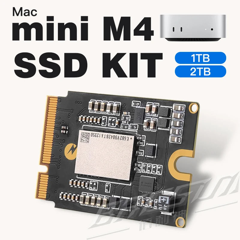 Mac MINI M4 128G upgrade hard drive 1T/2T storage space expansion New 1TB SDisk NAND MINI M4 DIY SSD kit storage upgrade