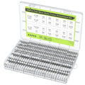 DaierTek 360PCS Fast Blow Glass Fuses Assortment Kit 24 Values Auto Fuses Assortment Kit 250V 0.5A-25A 5x20mm 6x30mm Glass Fuses