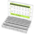 DaierTek 360PCS Fast Blow Glass Fuses Assortment Kit 24 Values Auto Fuses Assortment Kit 250V 0.5A-25A 5x20mm 6x30mm Glass Fuses