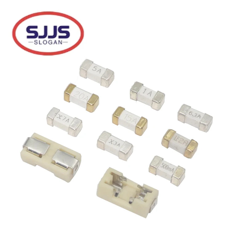 【30-10PCS】1808 SMD Fast Blow Fuse 0.5A 0.75A 1A 2A 3A 4A 5A 6.3A 7A 8A 10A 15A 20A 25A 30A 1808 Fuse Holder