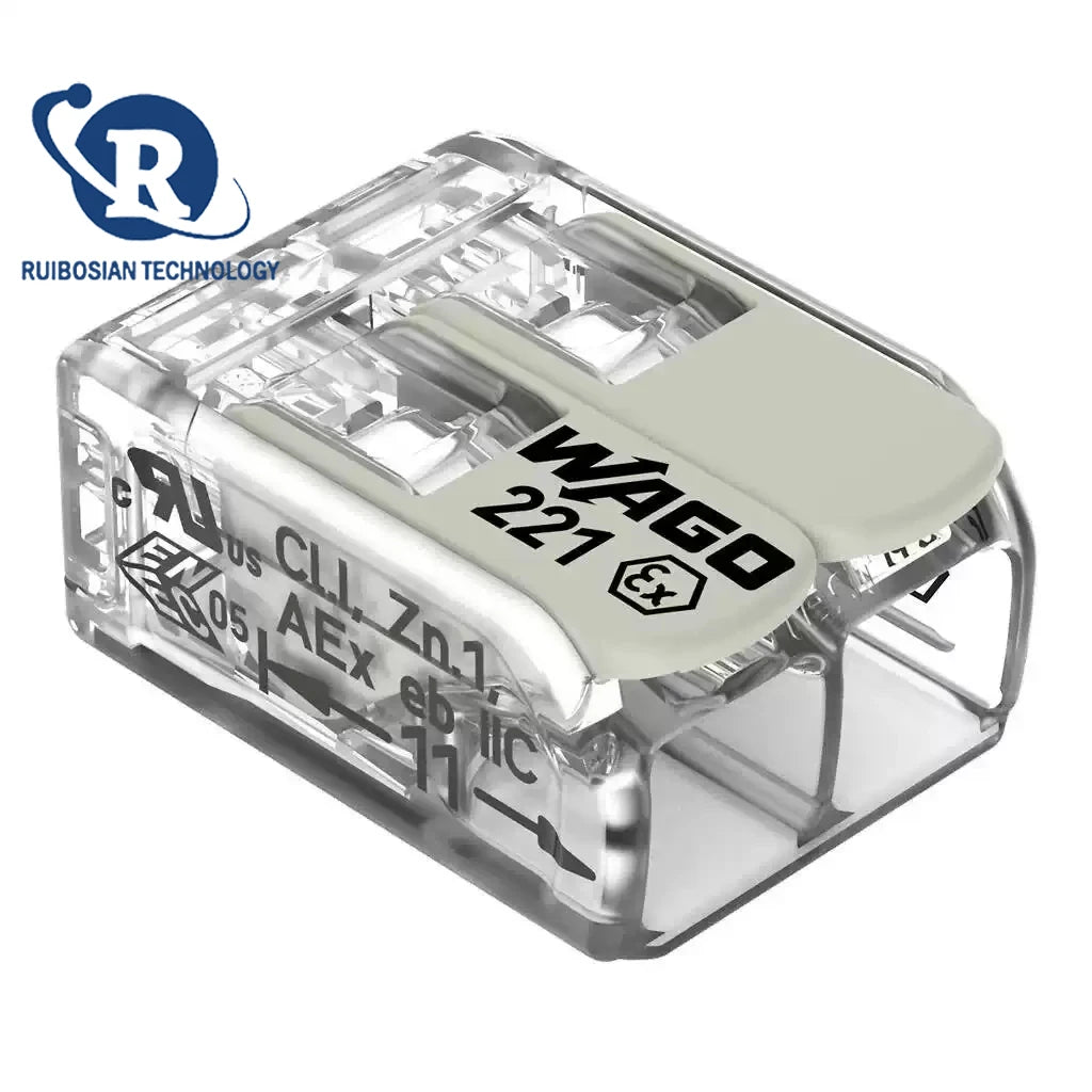 50PCS WAGO 221-482 221-483 221-485 million plug-in terminal explosion-proof wire connector parallel line divider quick connectio