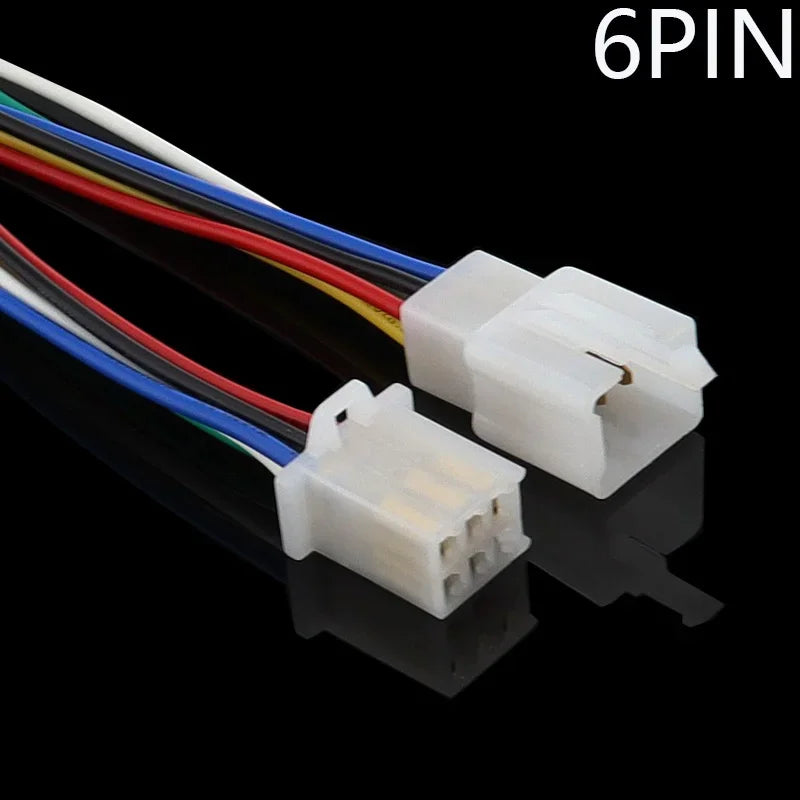 5pairs 2.8mm Automotive Controller Handle Motor Wire Connector 2/3/4/6/9P 15cm 0.75mm2 18AWG Automobile Male Female Plug Cable